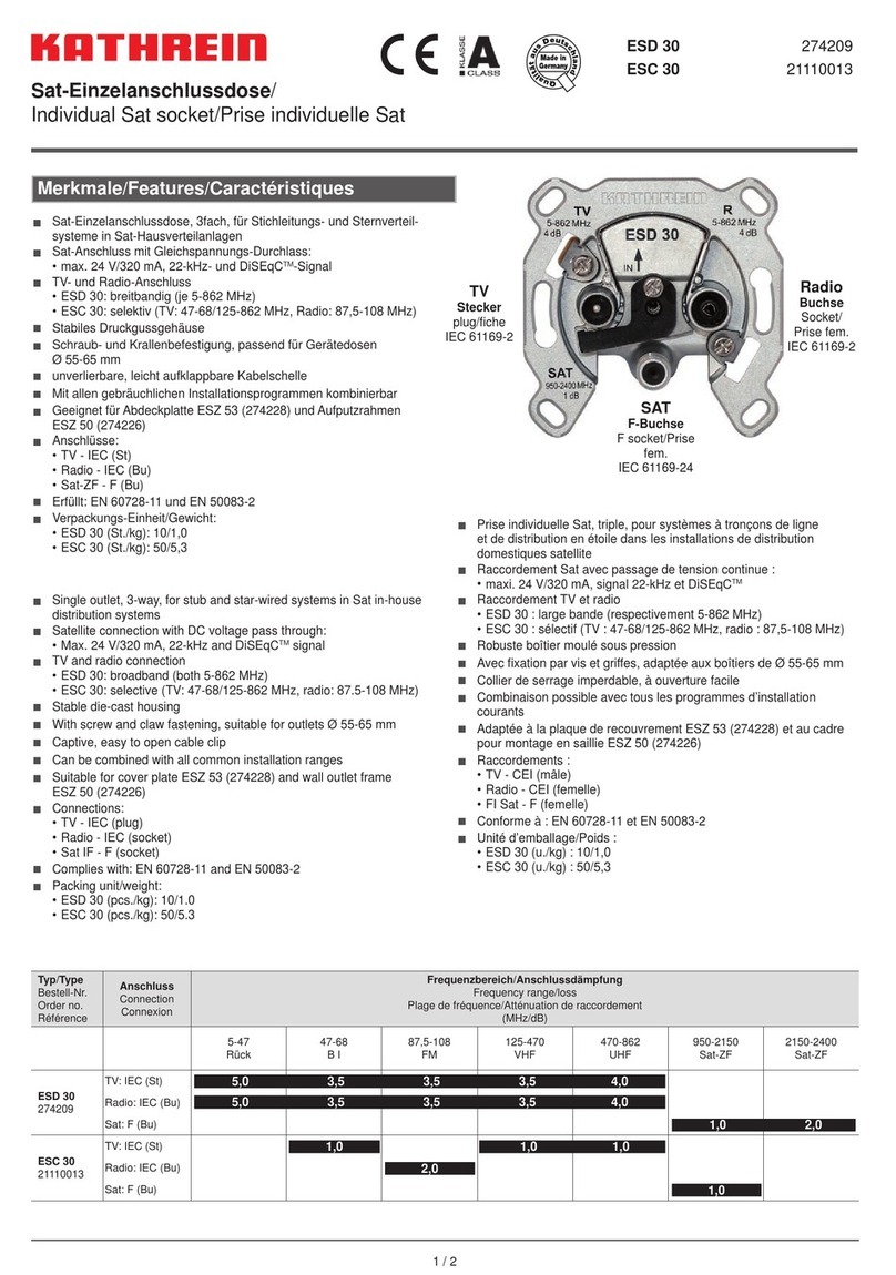 Kathrein ESD 30 quick guide