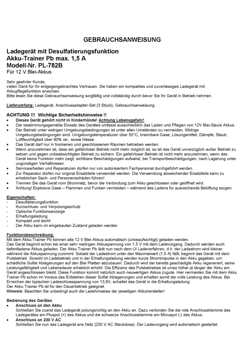 IVT Accu Trainer Pb PL-782B operating instructions