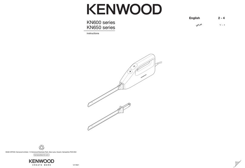 Kenwood KN600 series instructions