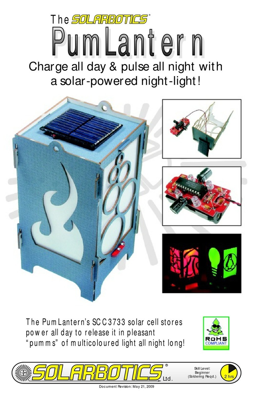 Solarbotics PumLantern manual Solarbotics PumLantern manual
