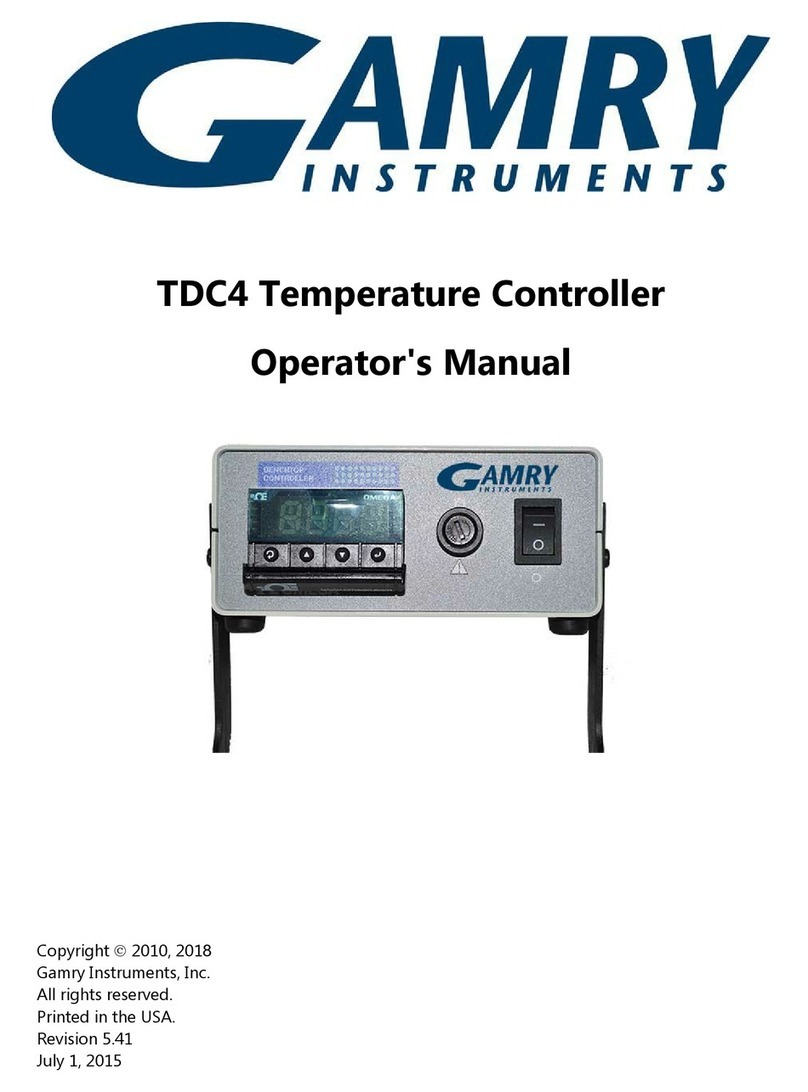 Gamry Instruments TDC4 Operator's manual