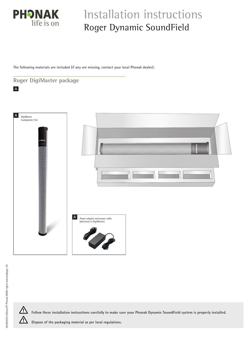 Phonak Roger Dynamic SoundField installation instructions