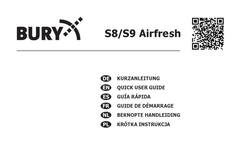 BURY S8 Airfresh Quick user guide