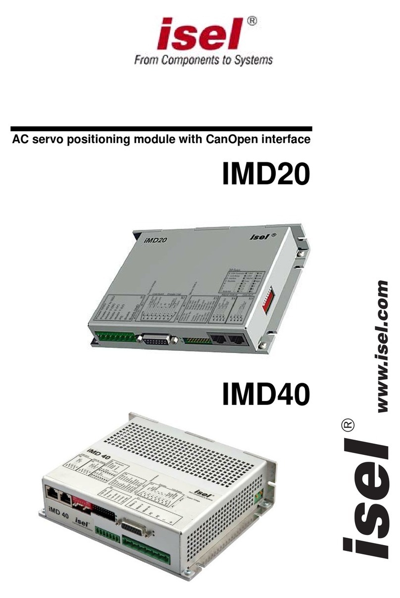 Isel IMD20 manual