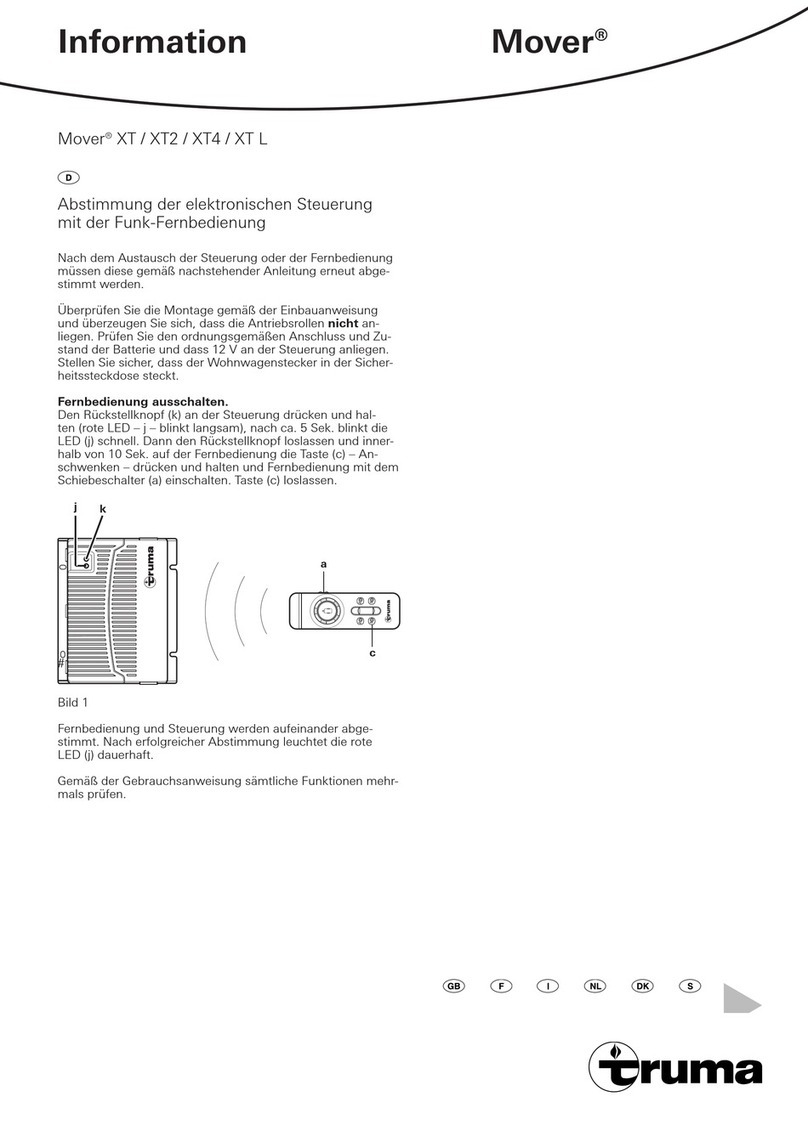 Truma Mover XT Owner's manual