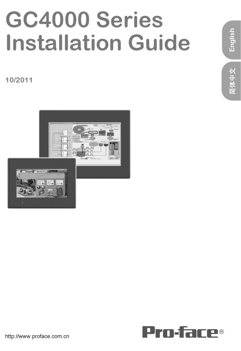 Pro-face GC4000 Series User manual Pro-face GC4000 Series User manual