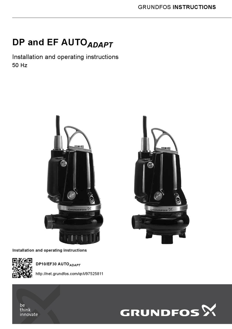 Grundfos DP AUTOADAPT Series Installation and operating instructions