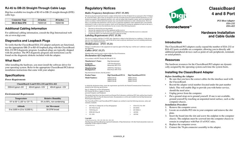 Digi Connectware Series User manual Digi Connectware Series User manual