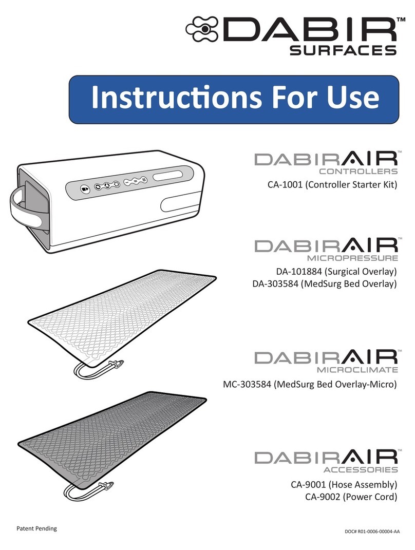 Dabir Surfaces DabirAIR CA-1001 Instructions for use