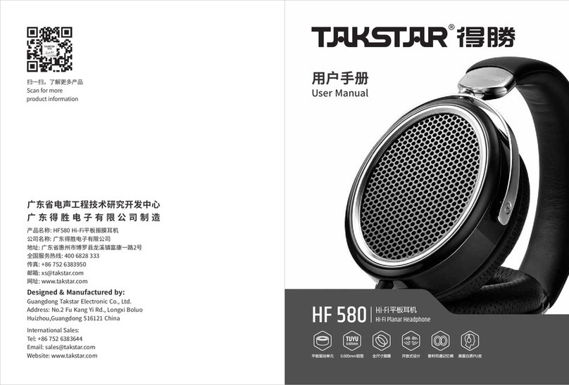 Takstar HF 580 user manual
