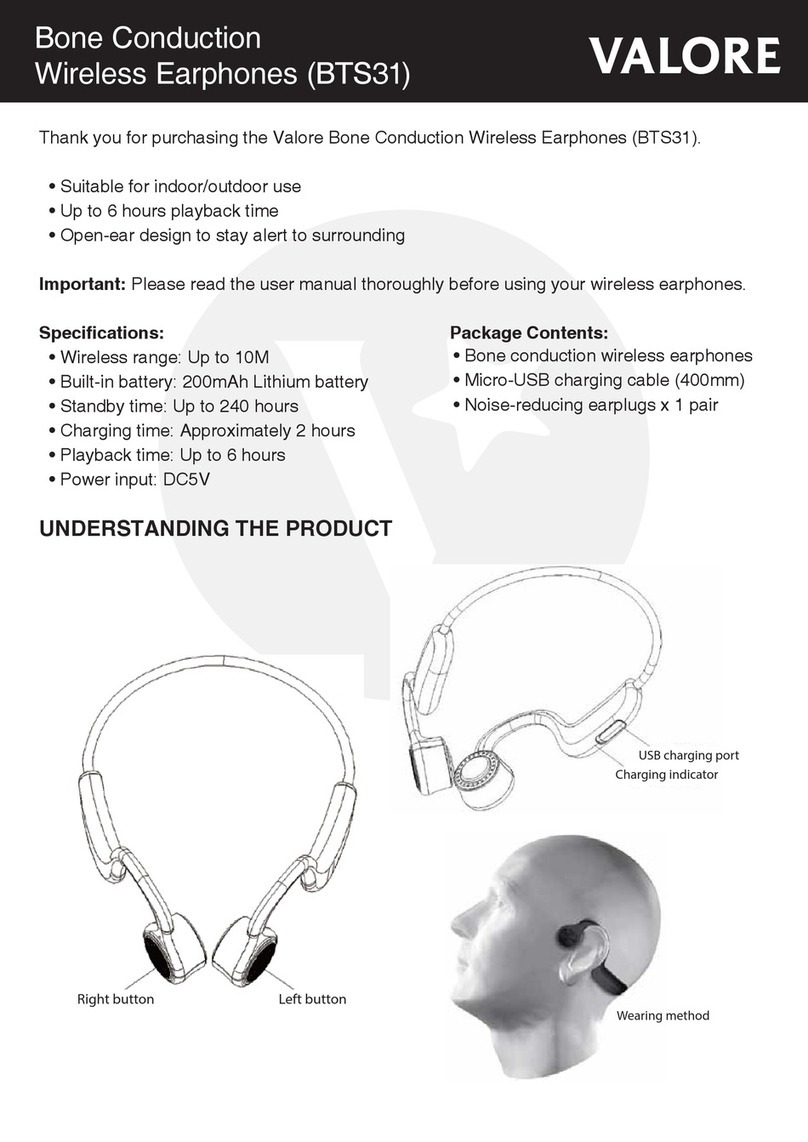 Valore BTS31 user manual