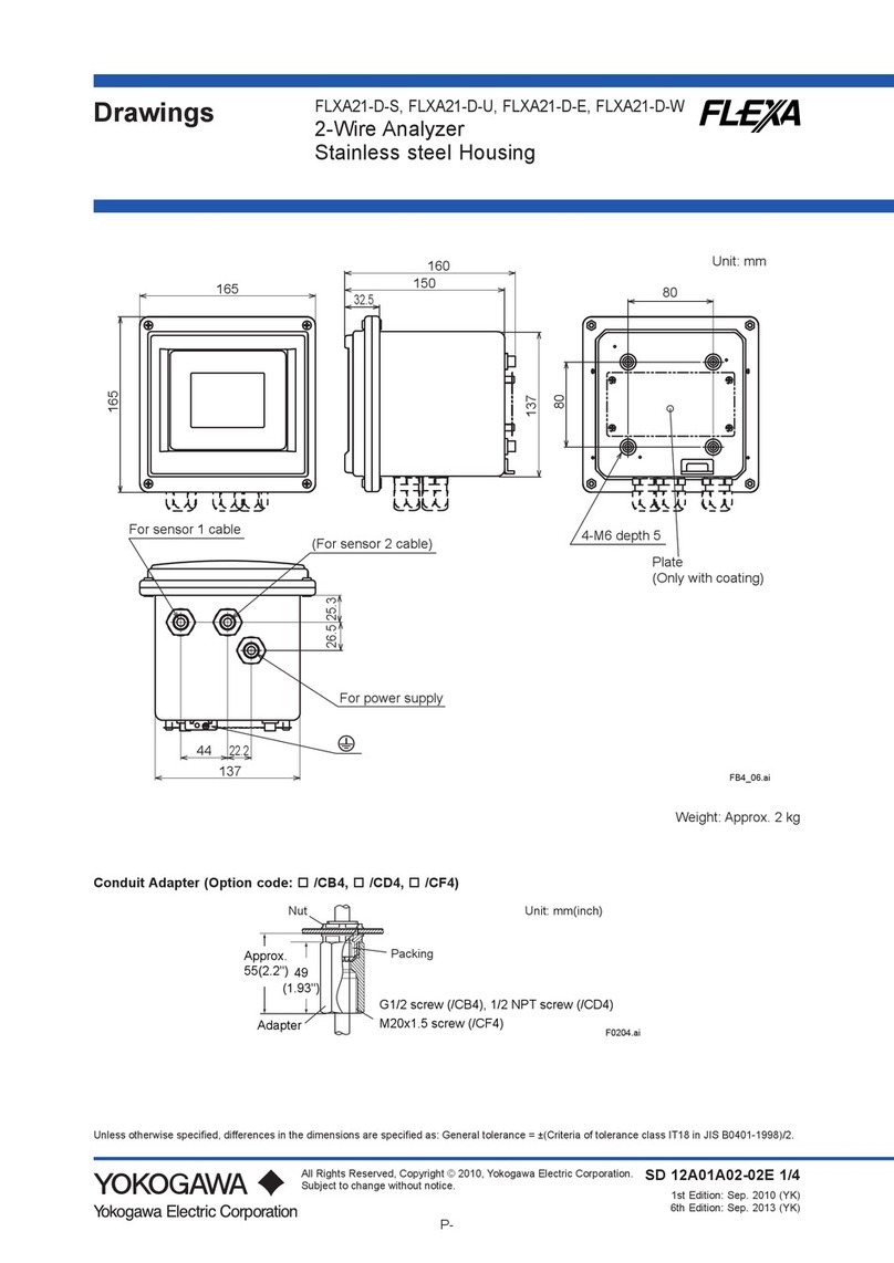 YOKOGAWA FLEXA FLXA21-D-S Drawings