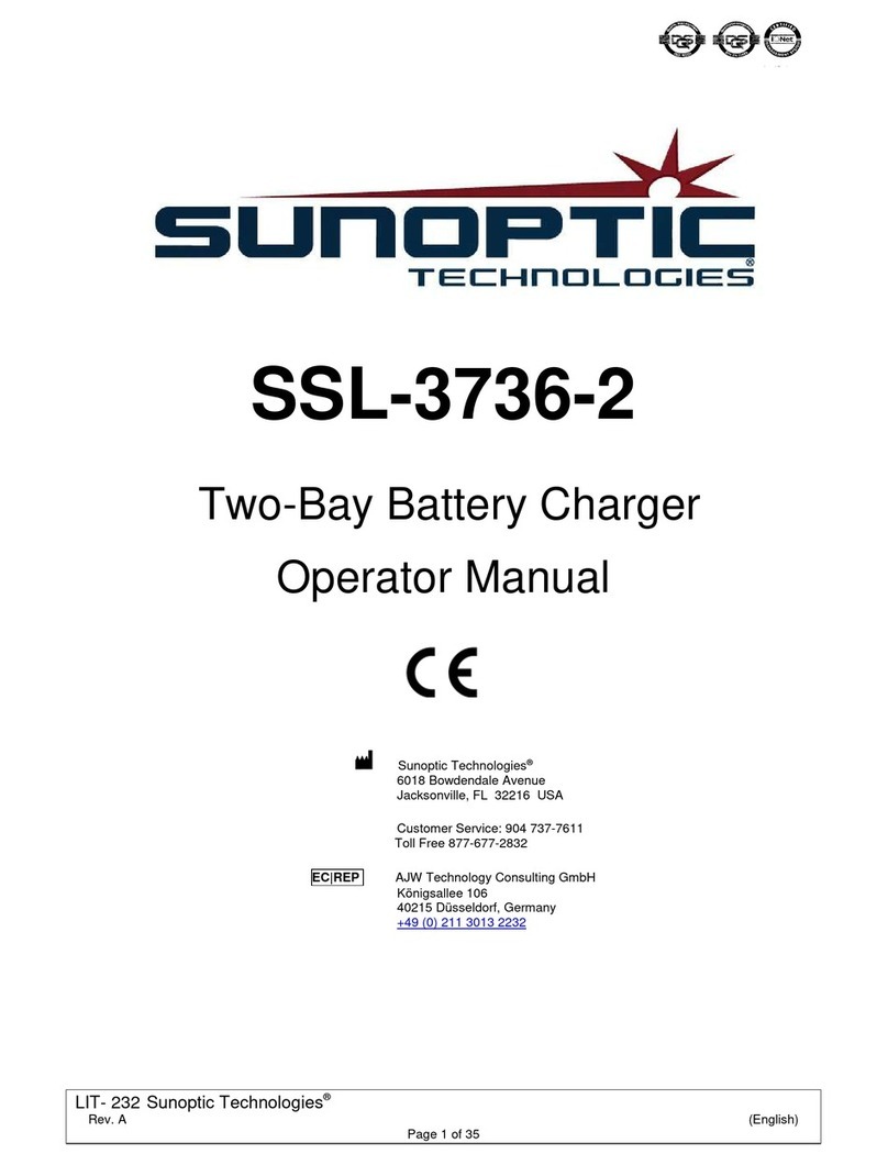 Sunoptic Technologies SSL-3736-2 User manual