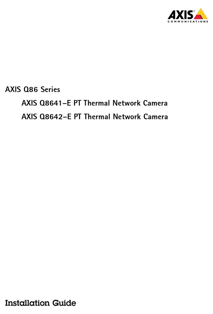 Axis Q86 Series User manual Axis Q86 Series User manual