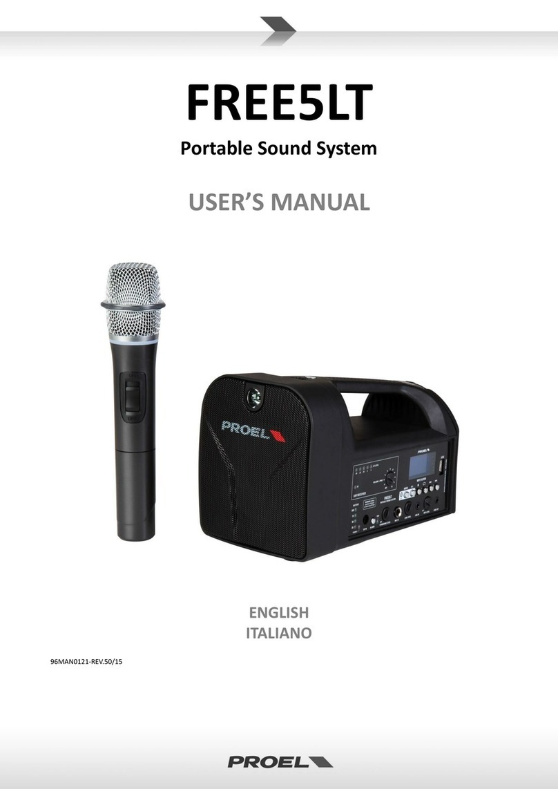 PROEL FREE5LT user manual