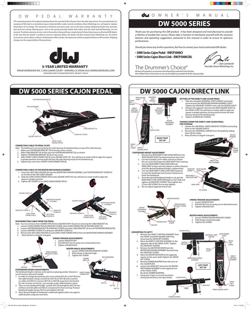DW 5000 Series owner's manual