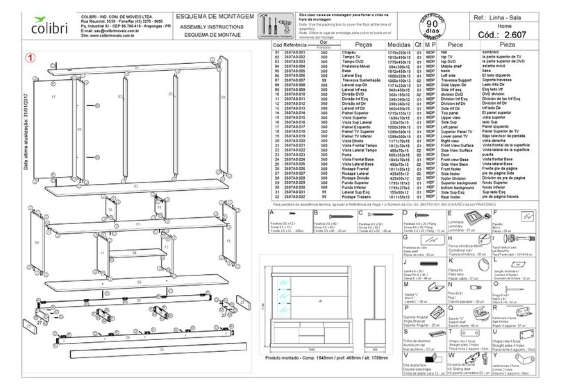 Colibri 2.607 Assembly instructions
