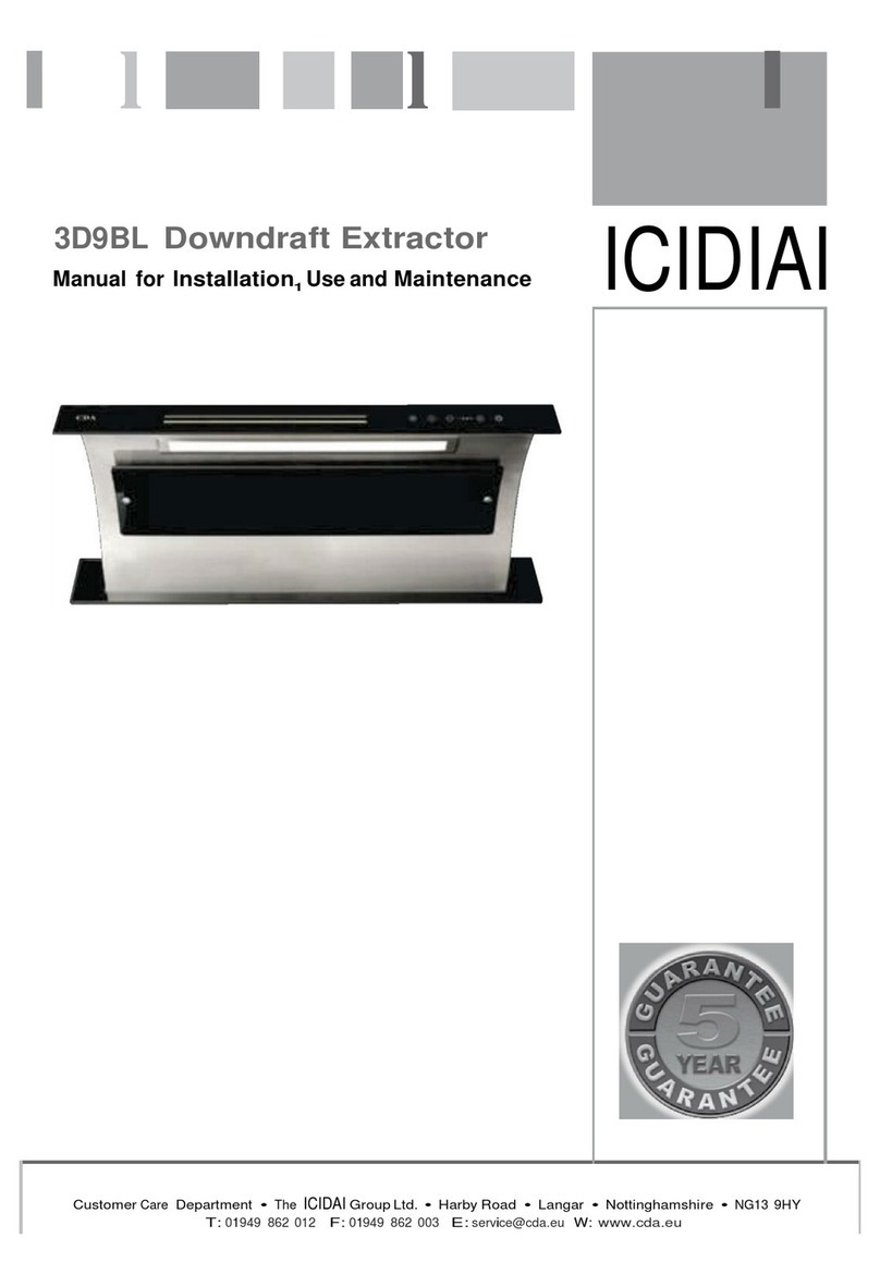 ICIDIAI 3D9BL Manual for lnstallation Use and Maintenance