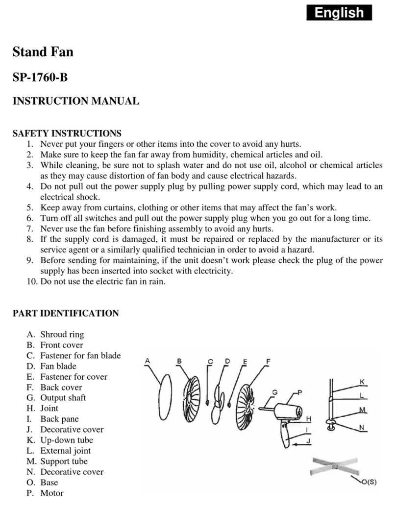 Sapir SP-1760-B instruction manual