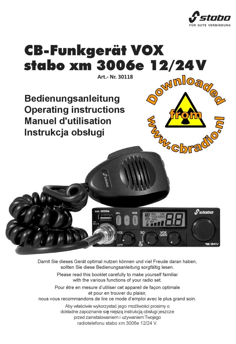 stabo xm 3006e operating instructions