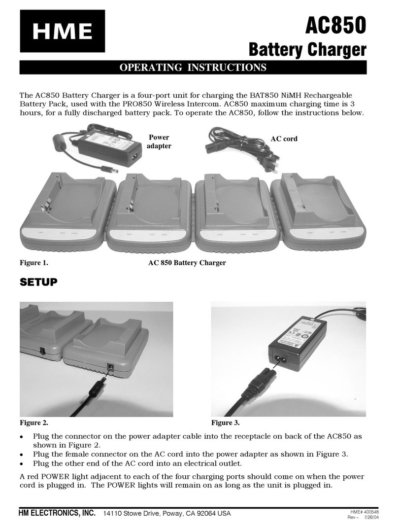 HME AC850 operating instructions