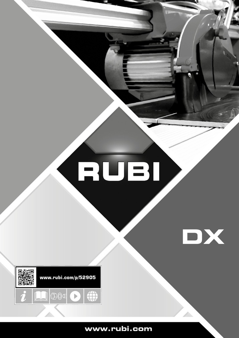 Rubi DX Series Assembly instructions