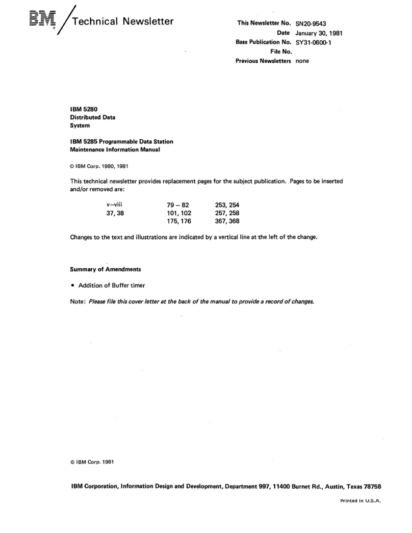 IBM 5280 User manual
