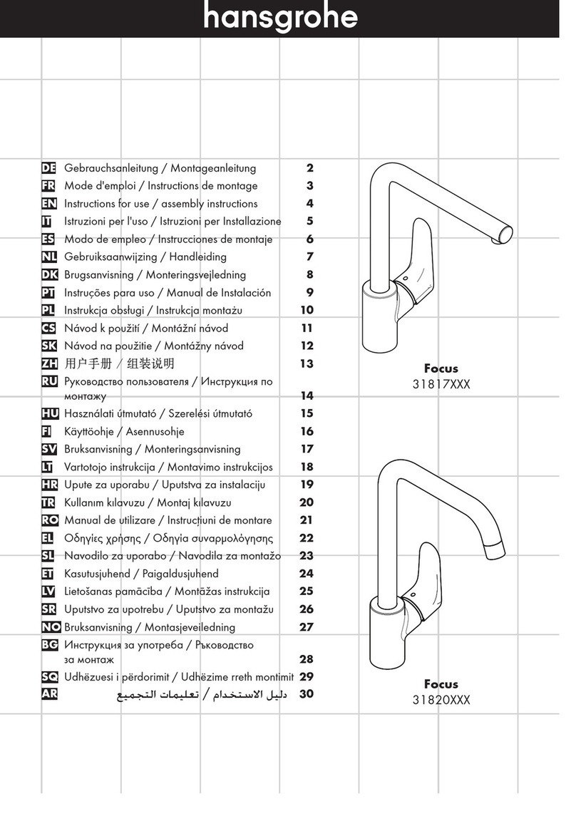 Hans Grohe Focus 31817 Series Instructions for use/assembly instructions