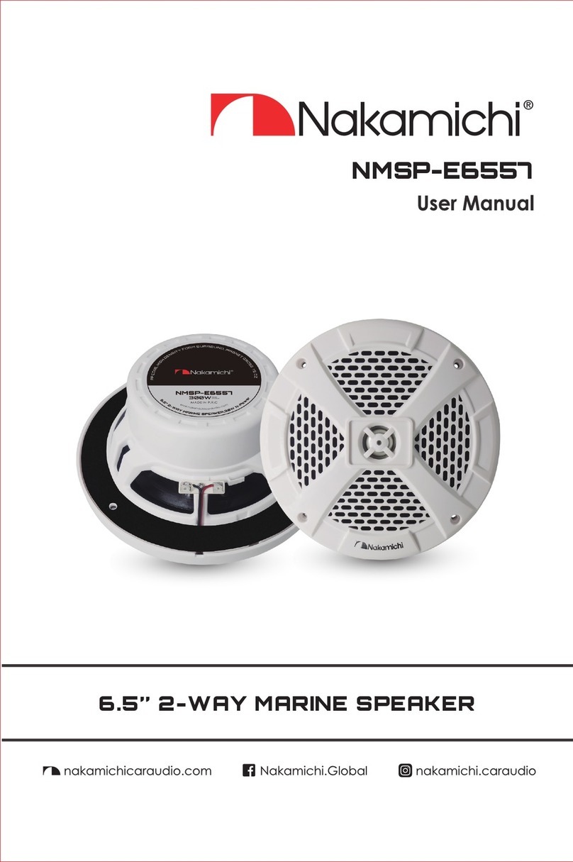 Nakamichi NMSP-E6557 user manual