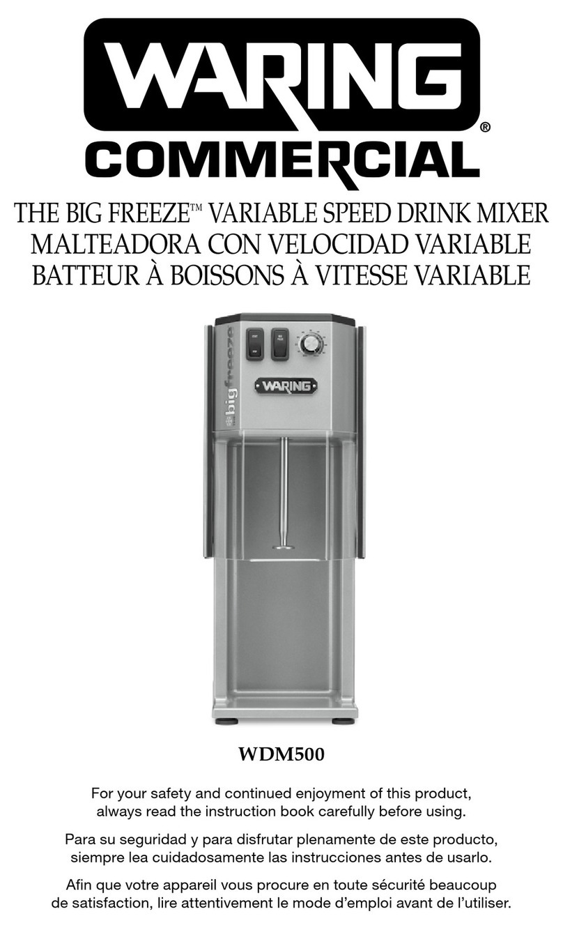 Waring BIG FREEZE WDM500 manual