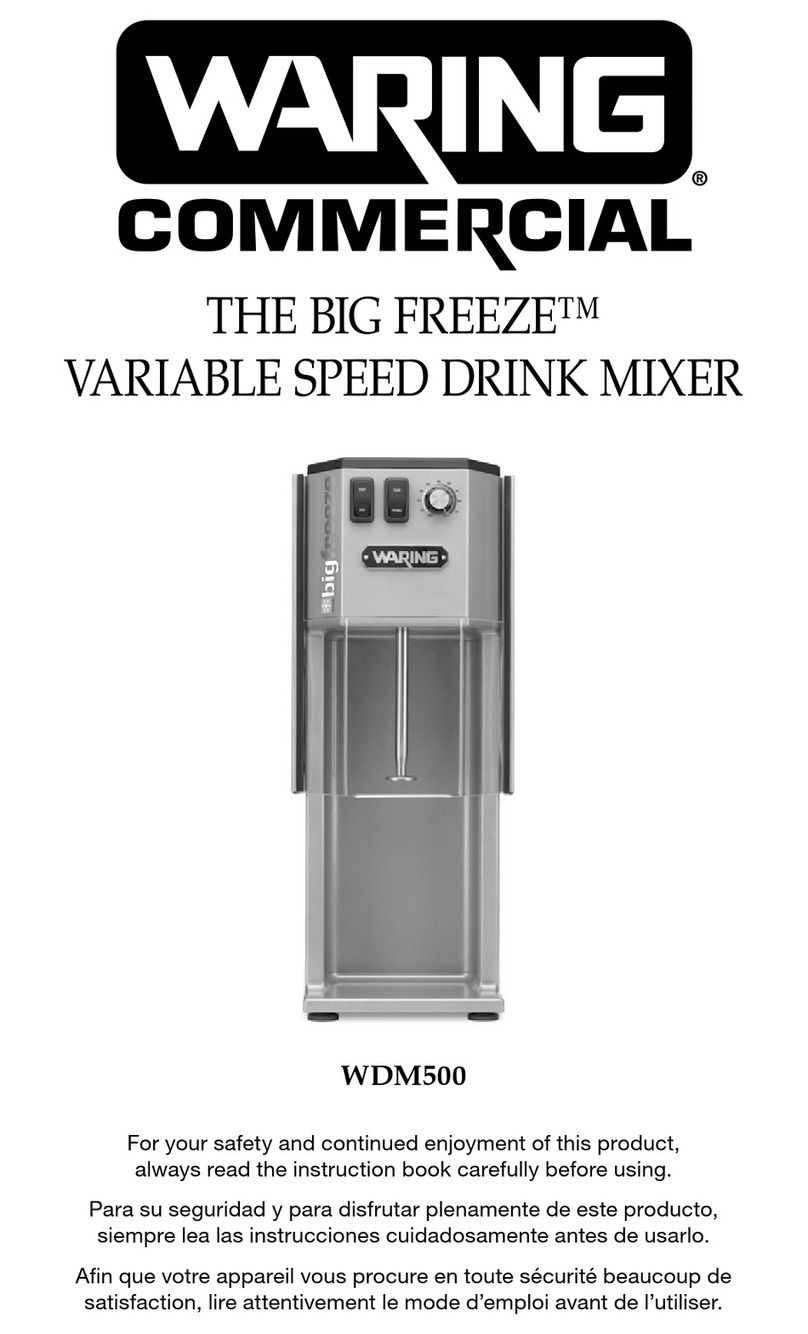 Waring BIG FREEZE WDM500 manual