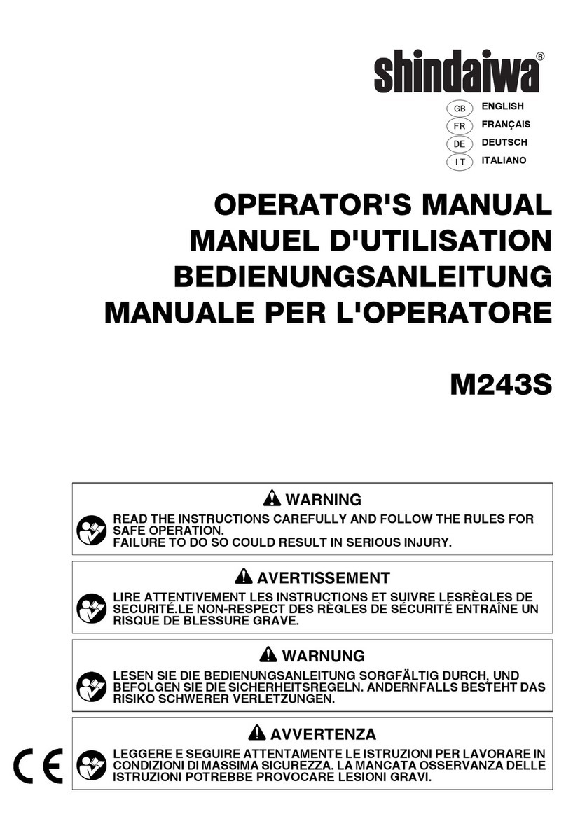 Shindaiwa M243S Operator's manual