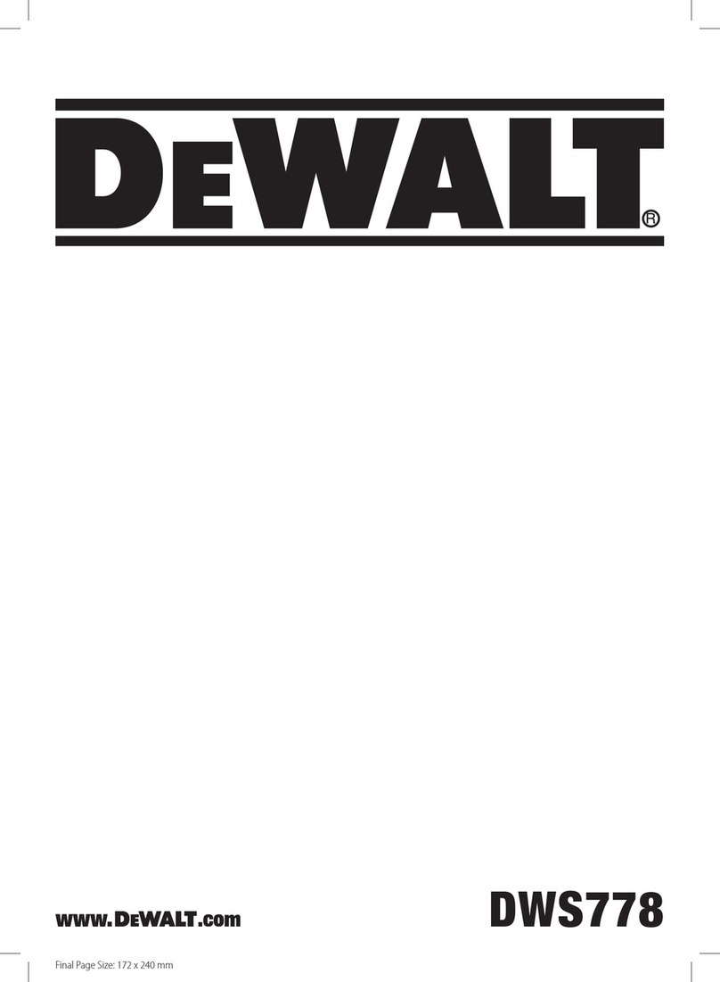 DeWalt DWS778 User manual