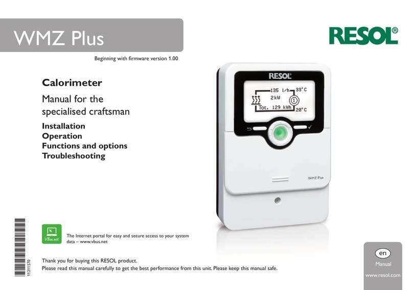 Resol WMZ Plus User manual