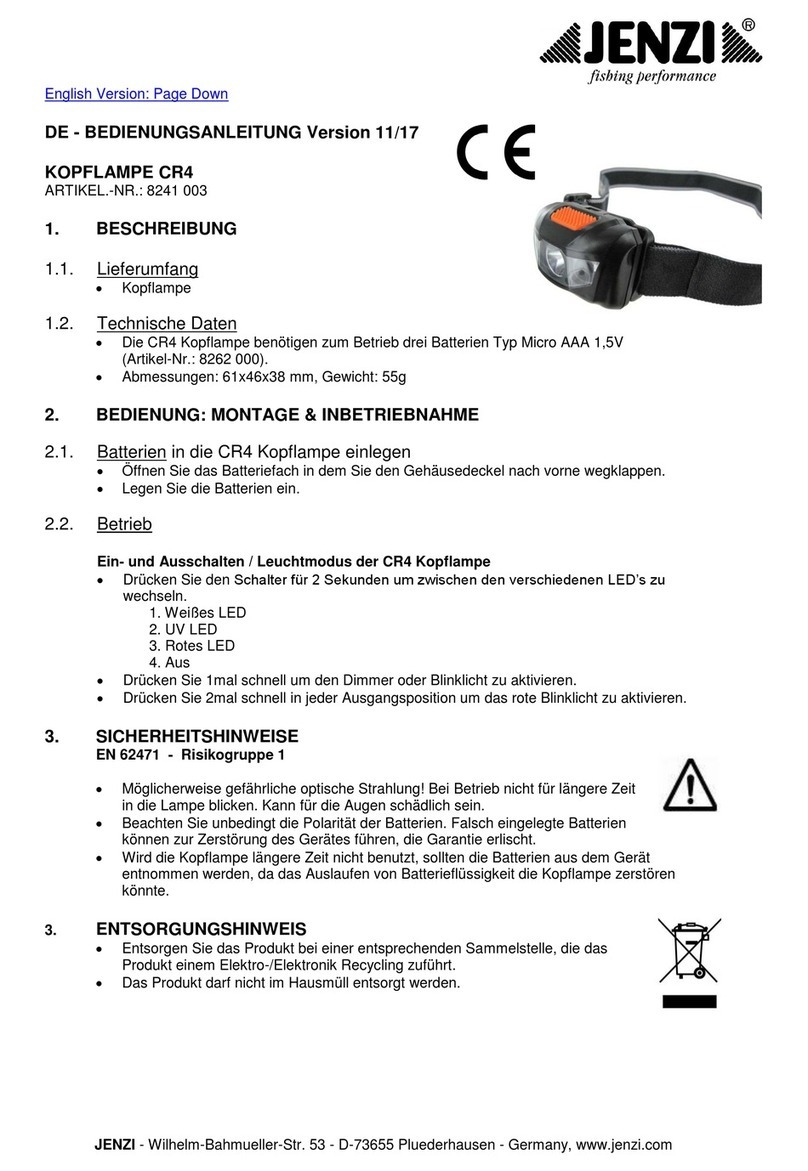 Jenzi CR4 instruction manual