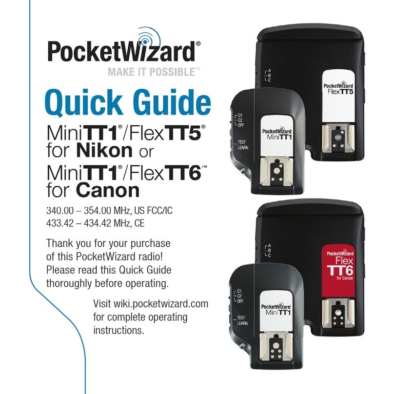 Pocket Wizard MiniTT1/FlexTT5 quick guide