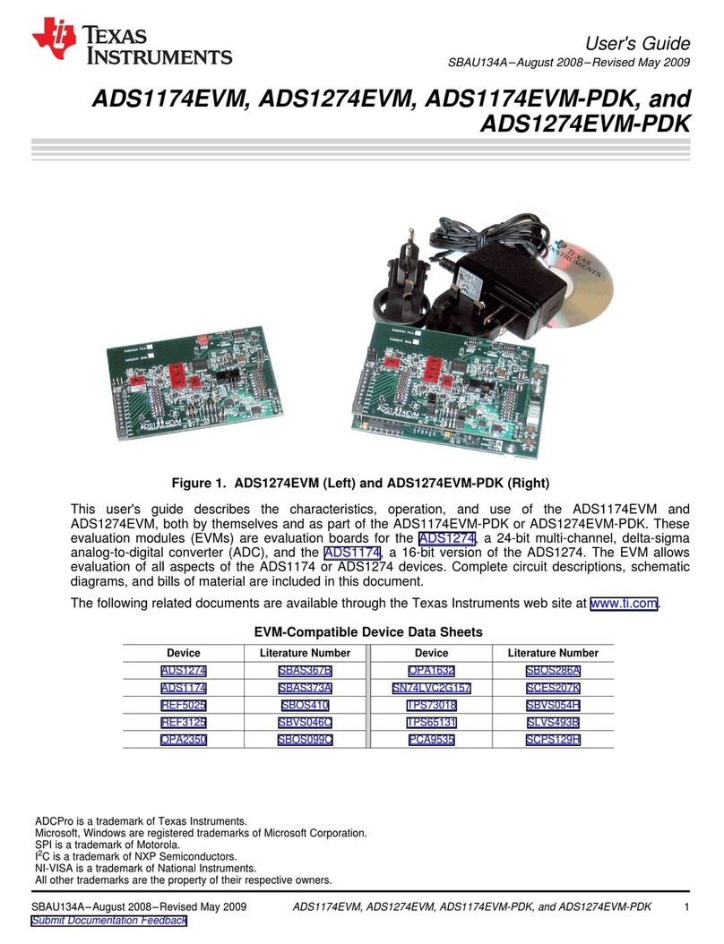 Texas Instruments ADS1174EVM User manual