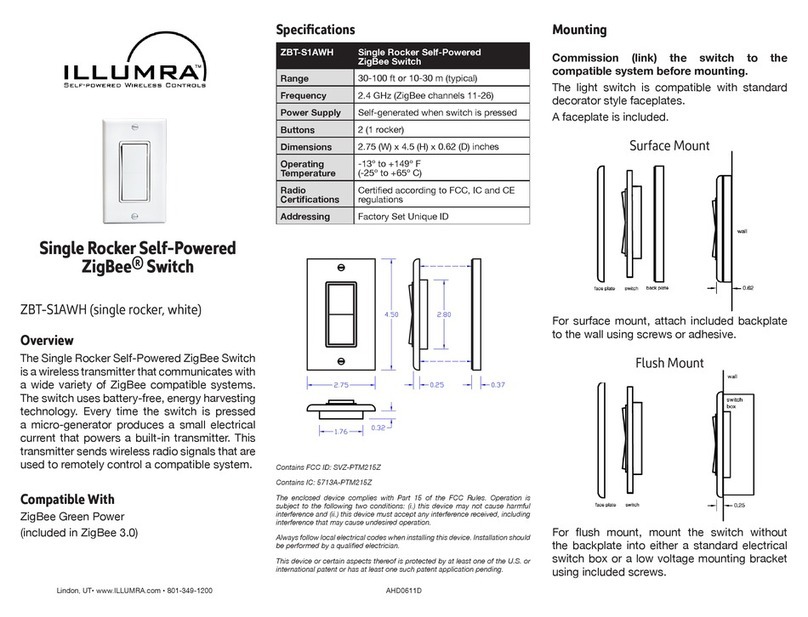 Illumra ZBT-S1AWH User manual