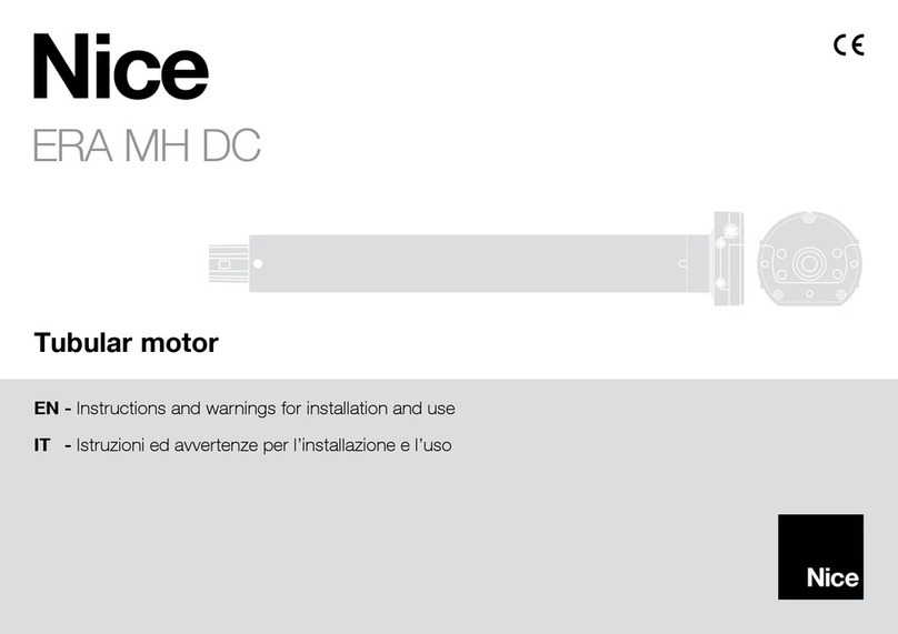 Nice ERA MH DC Instructions and warnings for installation and use