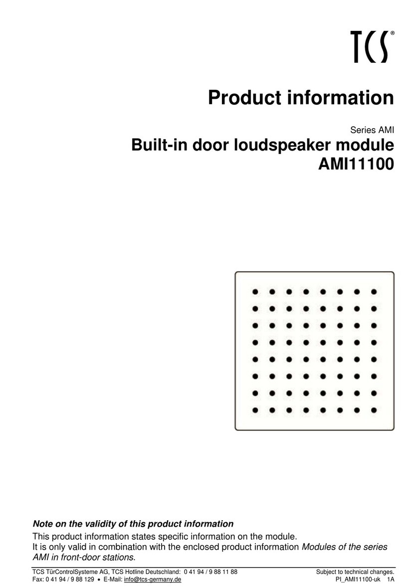TCS AMI Series User manual
