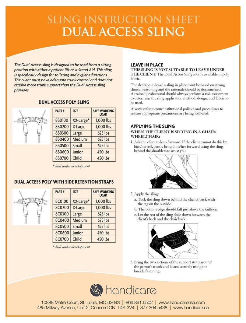 Handicare Dual Access Sling User manual