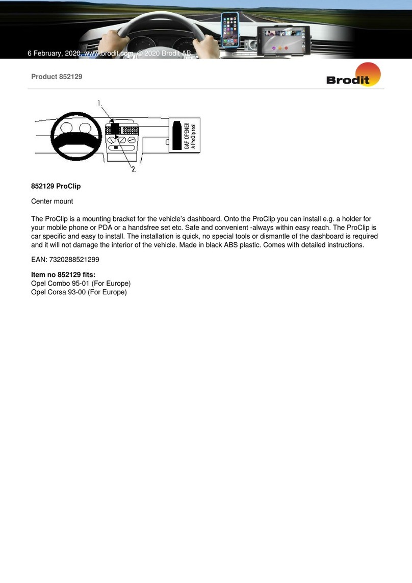 Brodit ProClip 852129 manual