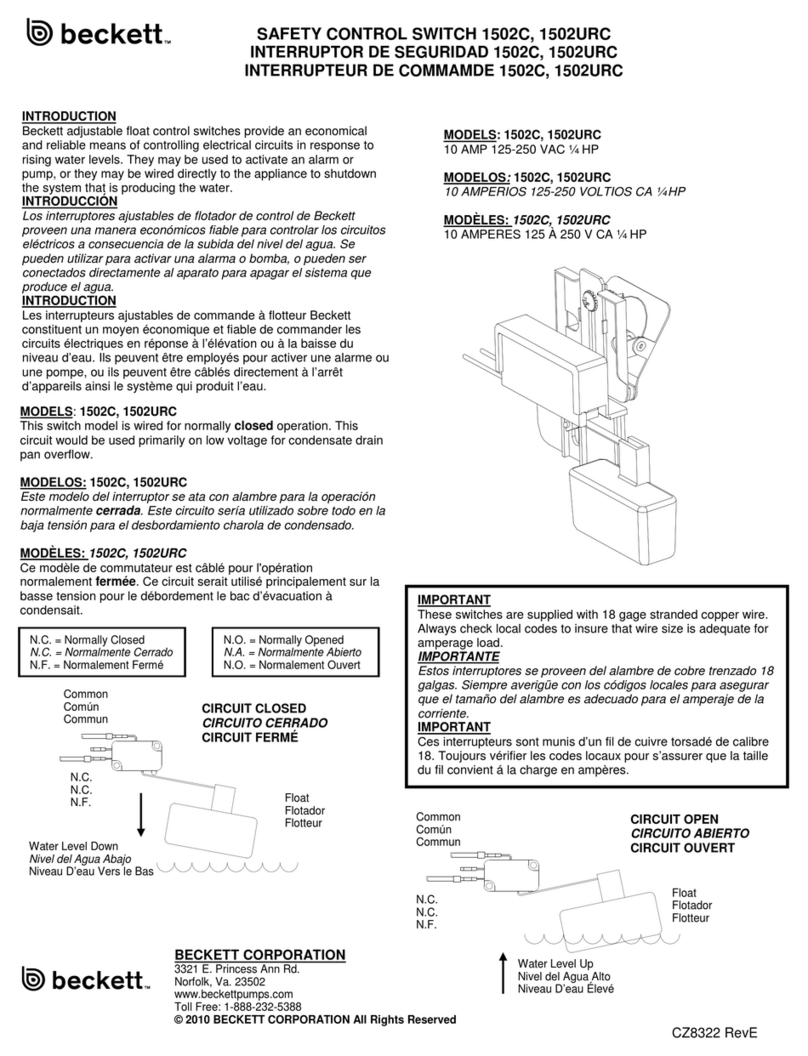 Beckett 1502C manual
