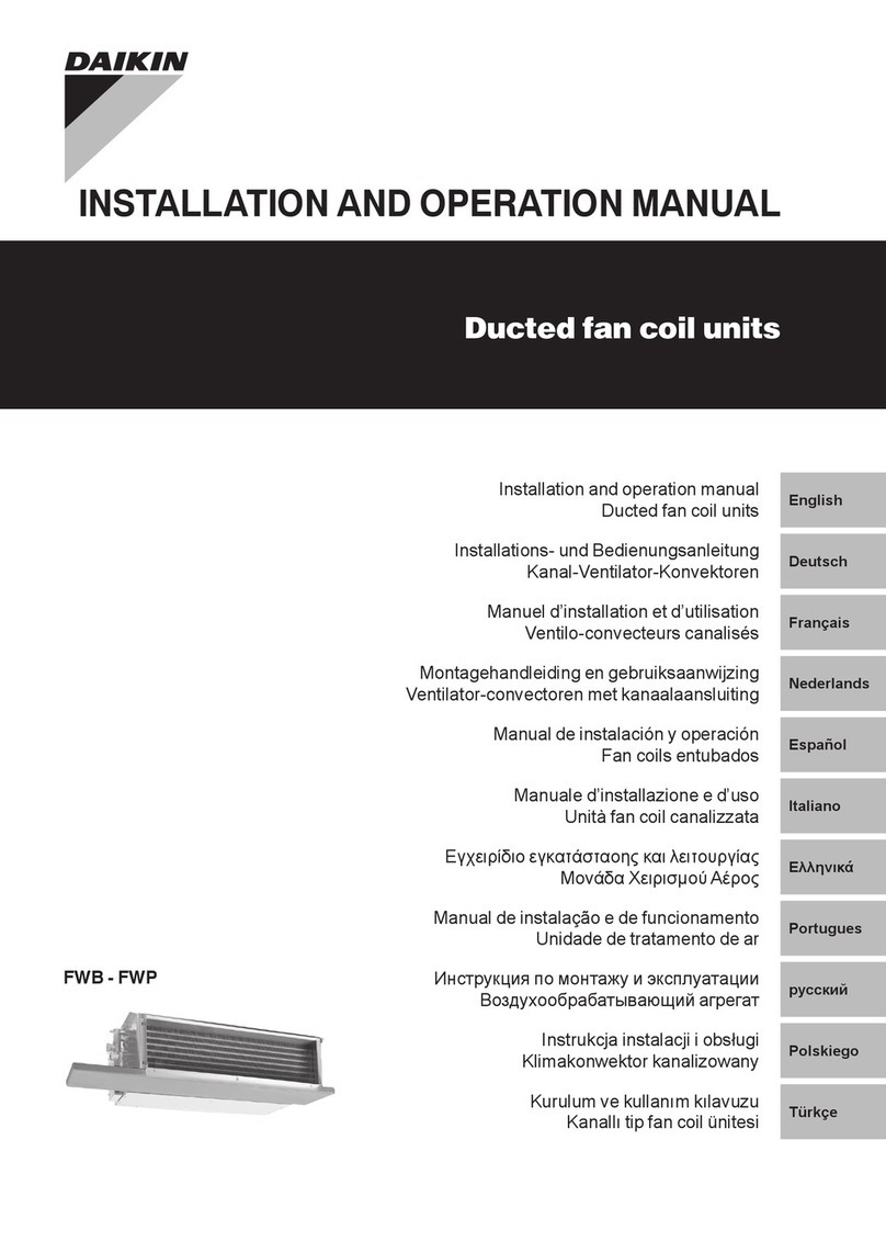 Daikin FWB Series User manual Daikin FWB Series User manual