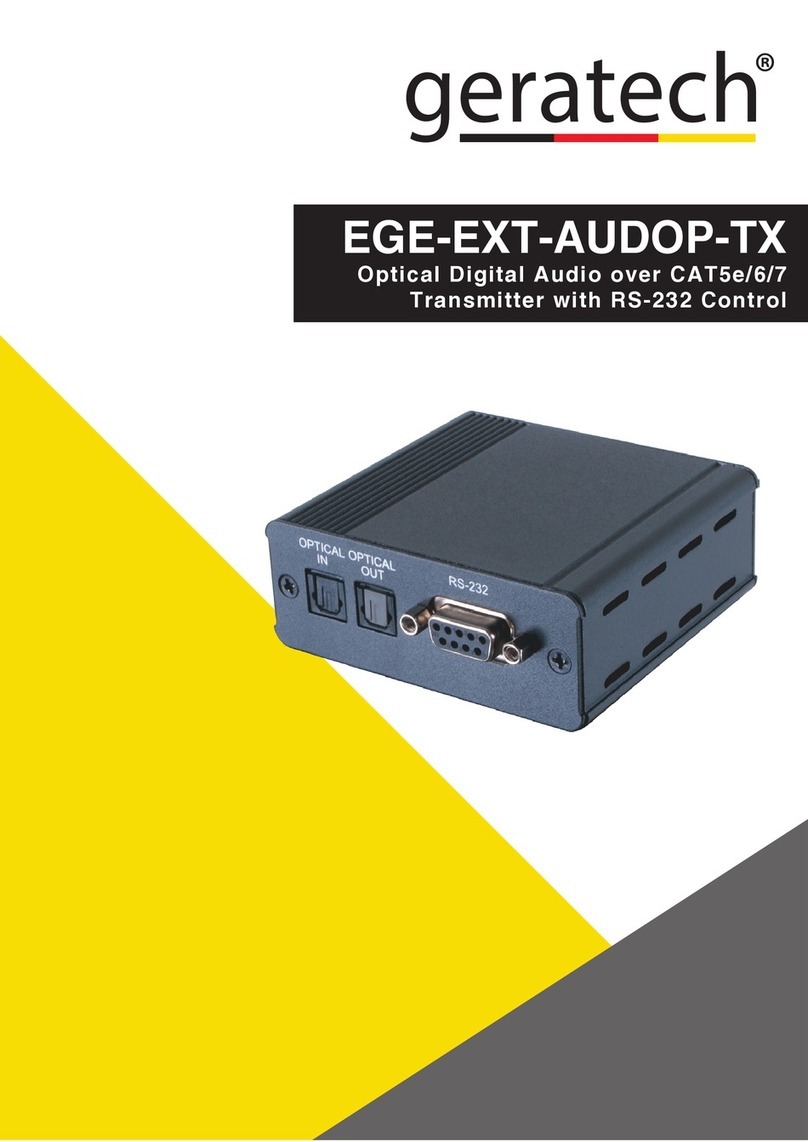 geratech EGE-EXT-AUDOP-TX User manual
