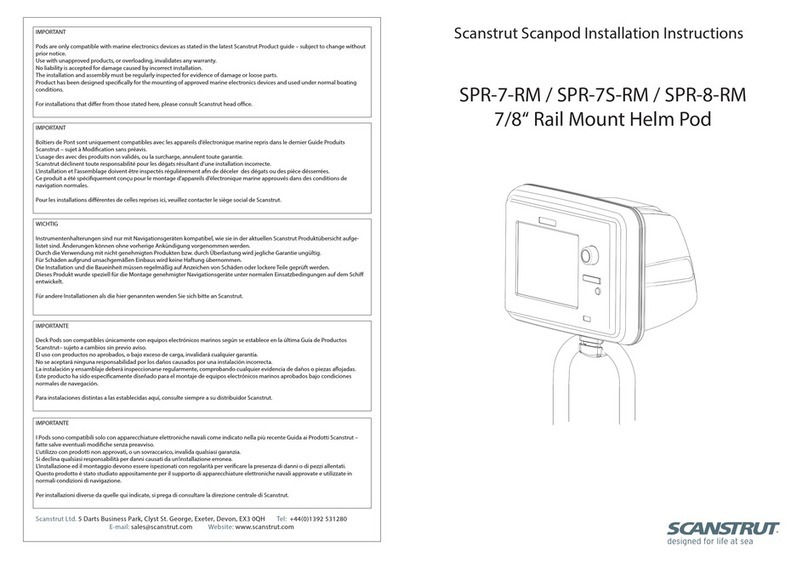 Scanstrut Scanpod Series User manual