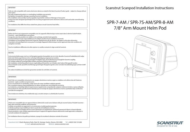 Scanstrut Scanpod Series User manual