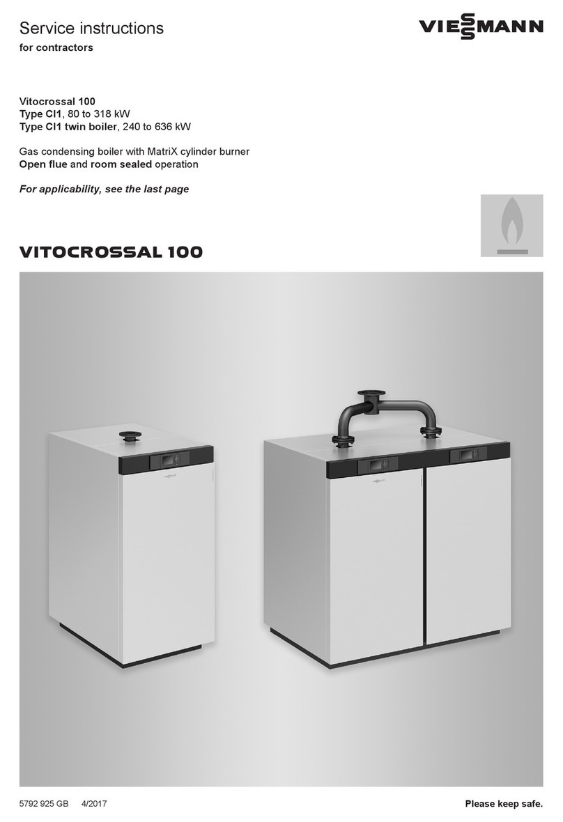 Viessmann Vitocrossal 100 Series Operating instructions