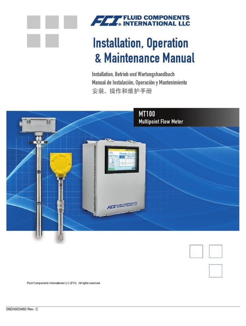 FCI MT100 Installation, operation and maintenance manual