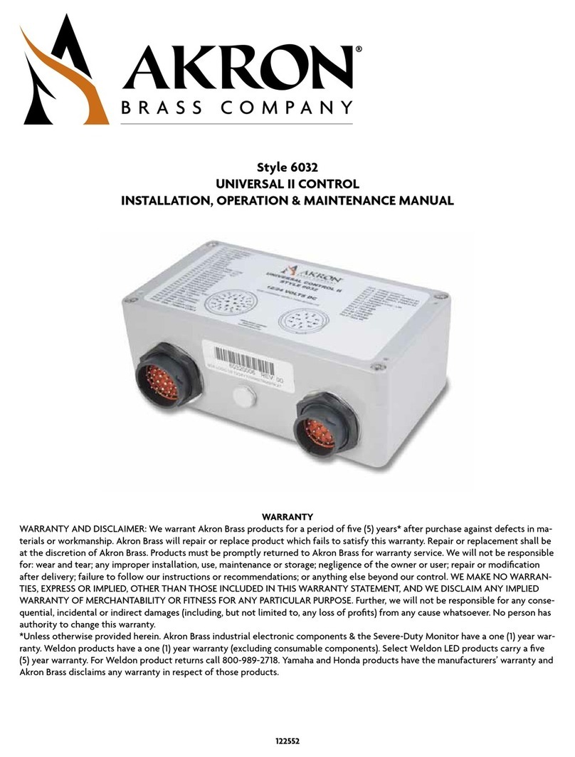 Akron 6032 Installation, operation & maintenance manual Akron 6032 Installation, operation & maintenance manual